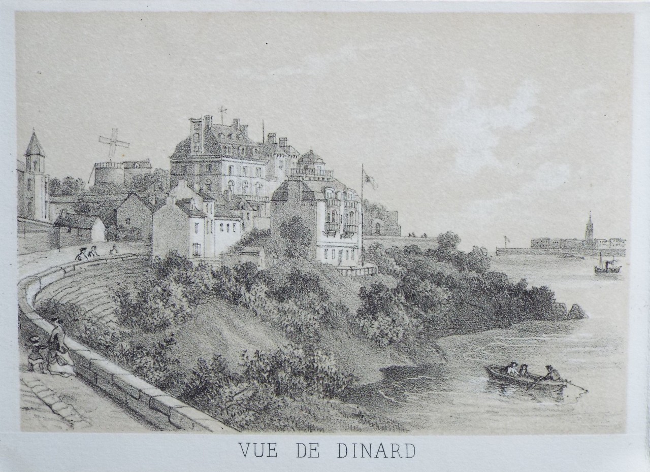 Lithograph - Vue de Dinard