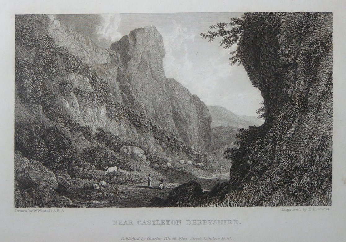 Print - Near Castleton, Derbyshire. - Francis