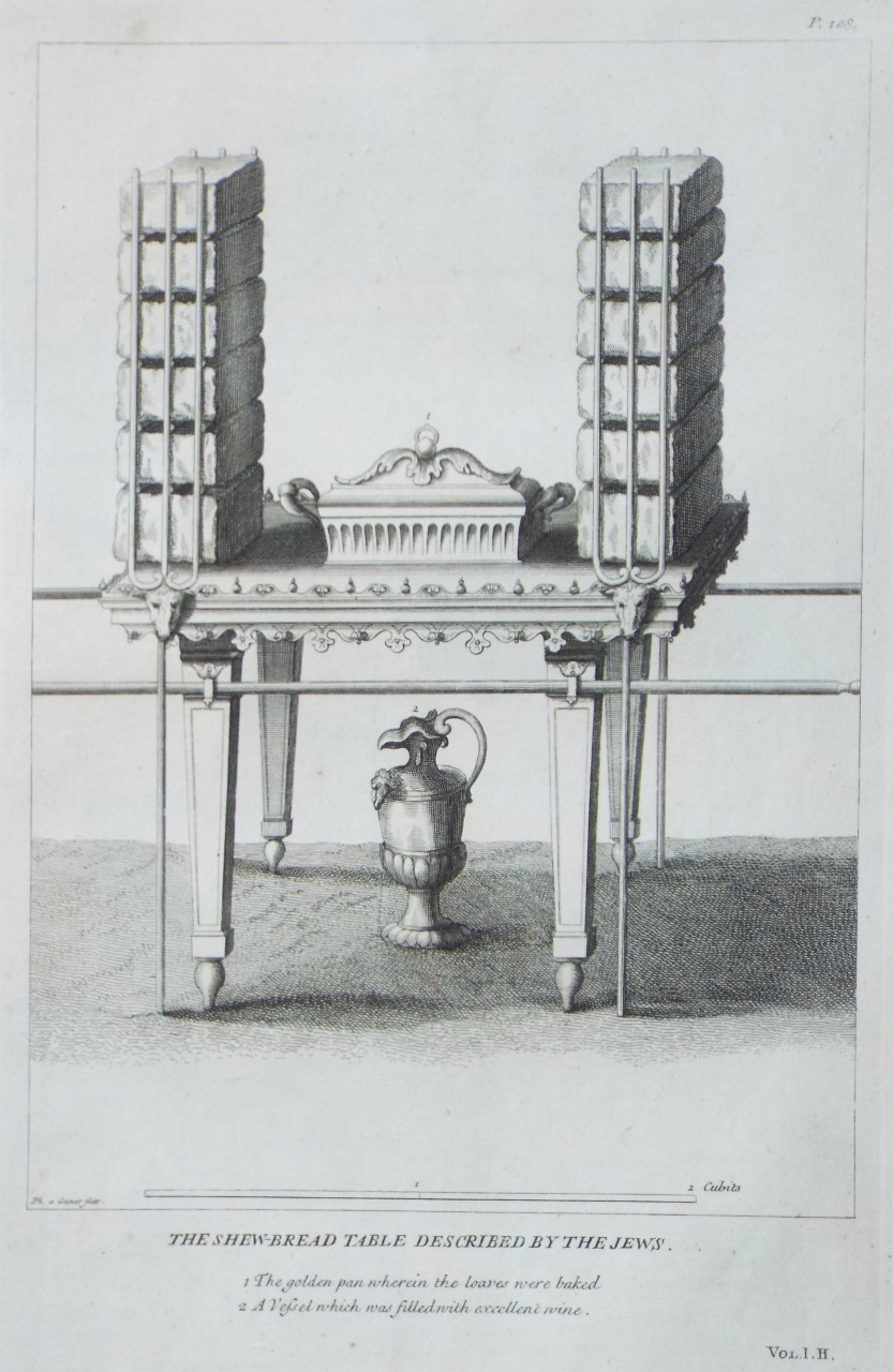 Print - The Shew-Bread Table Described by the Jews. - Gunst