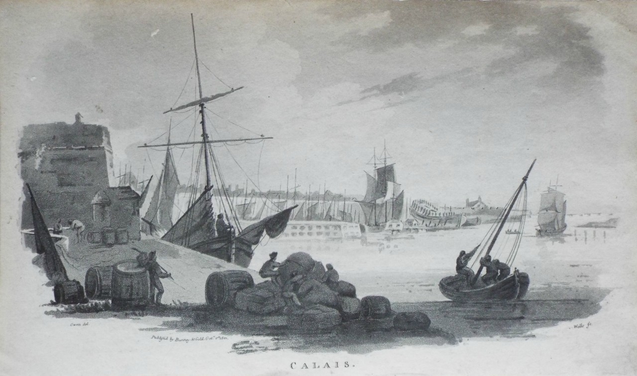 Aquatint - Calais. - 