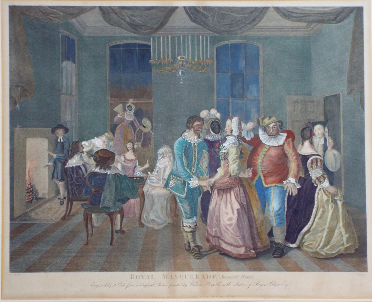 Print - Royal Masquerade, Somerset House. - Cook