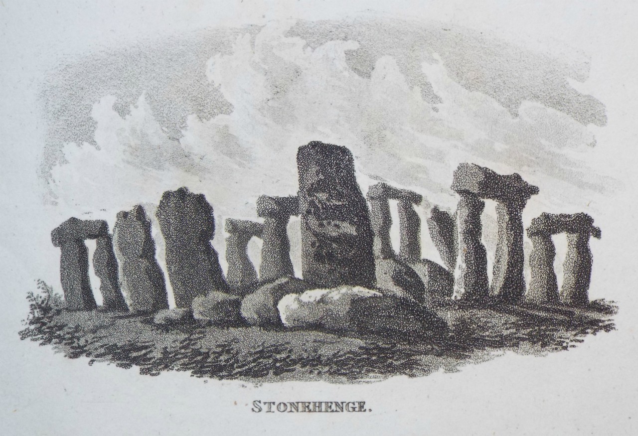 Aquatint - Stonehenge. - Hassell