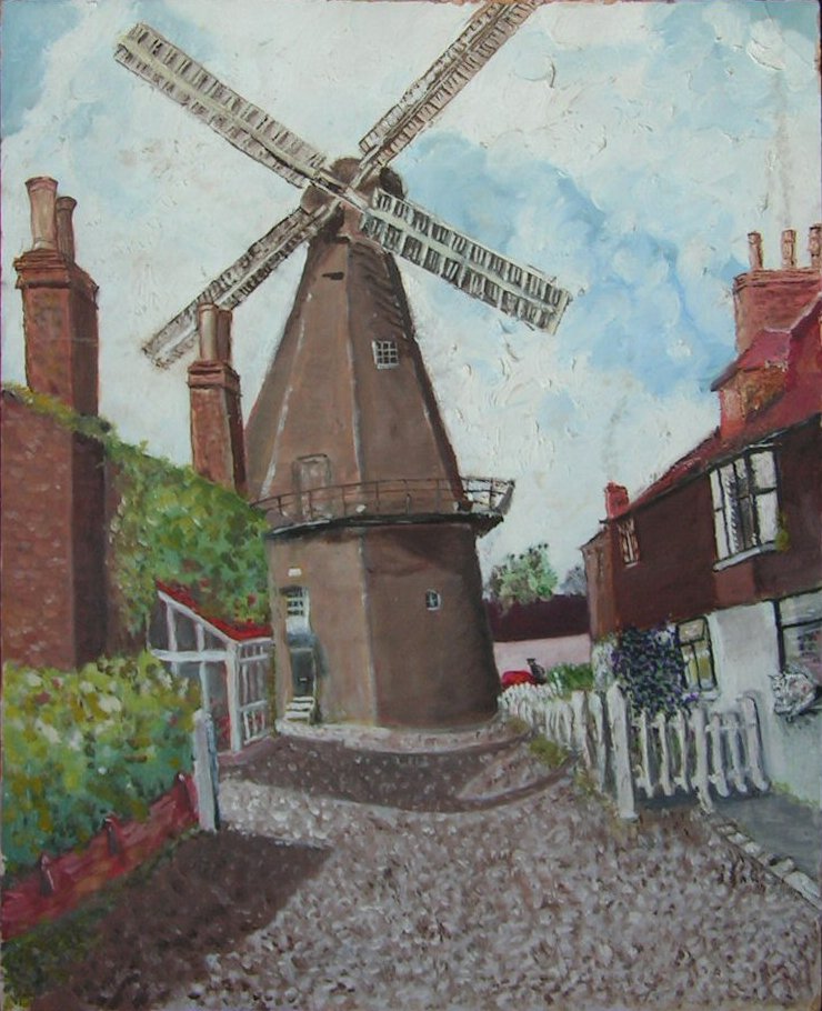Oil painting - (Windmill)