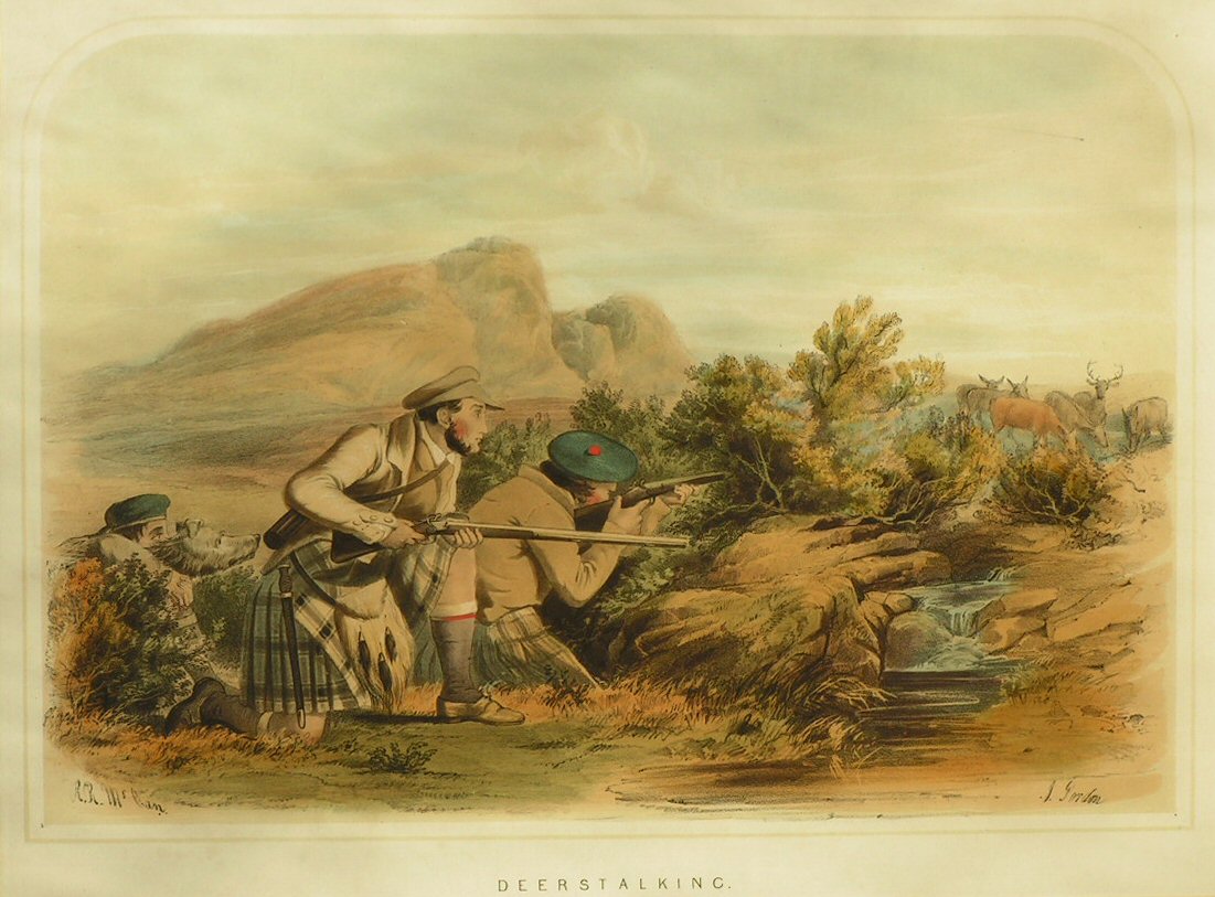 Lithograph - Deerstalking - 