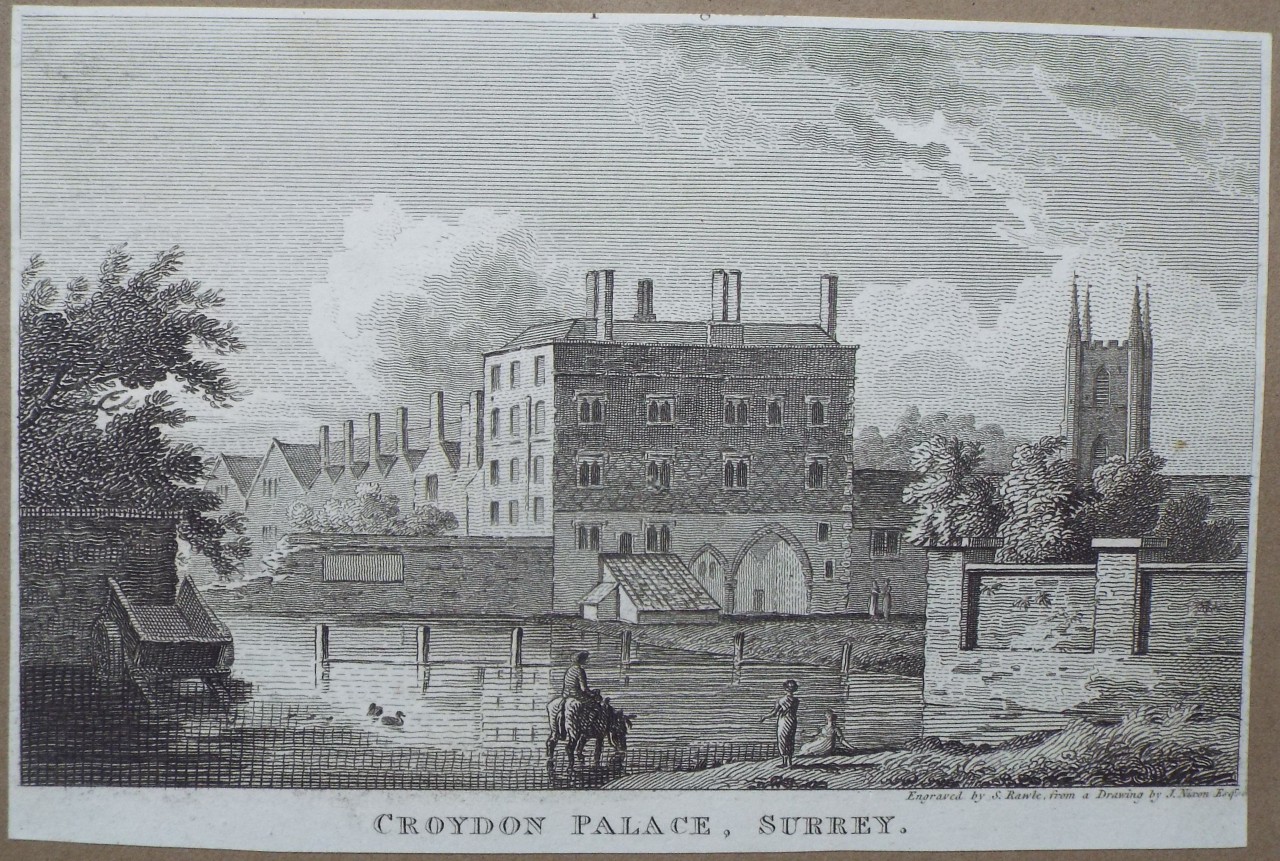 Print - Croydon Palace, Surrey. - Rawle