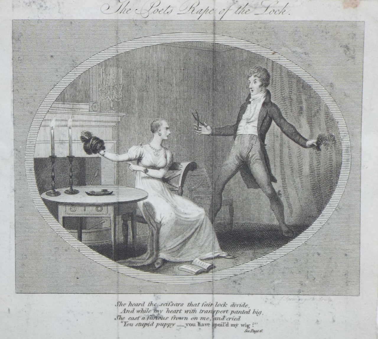 Print - The Poets Rape of the Lock.