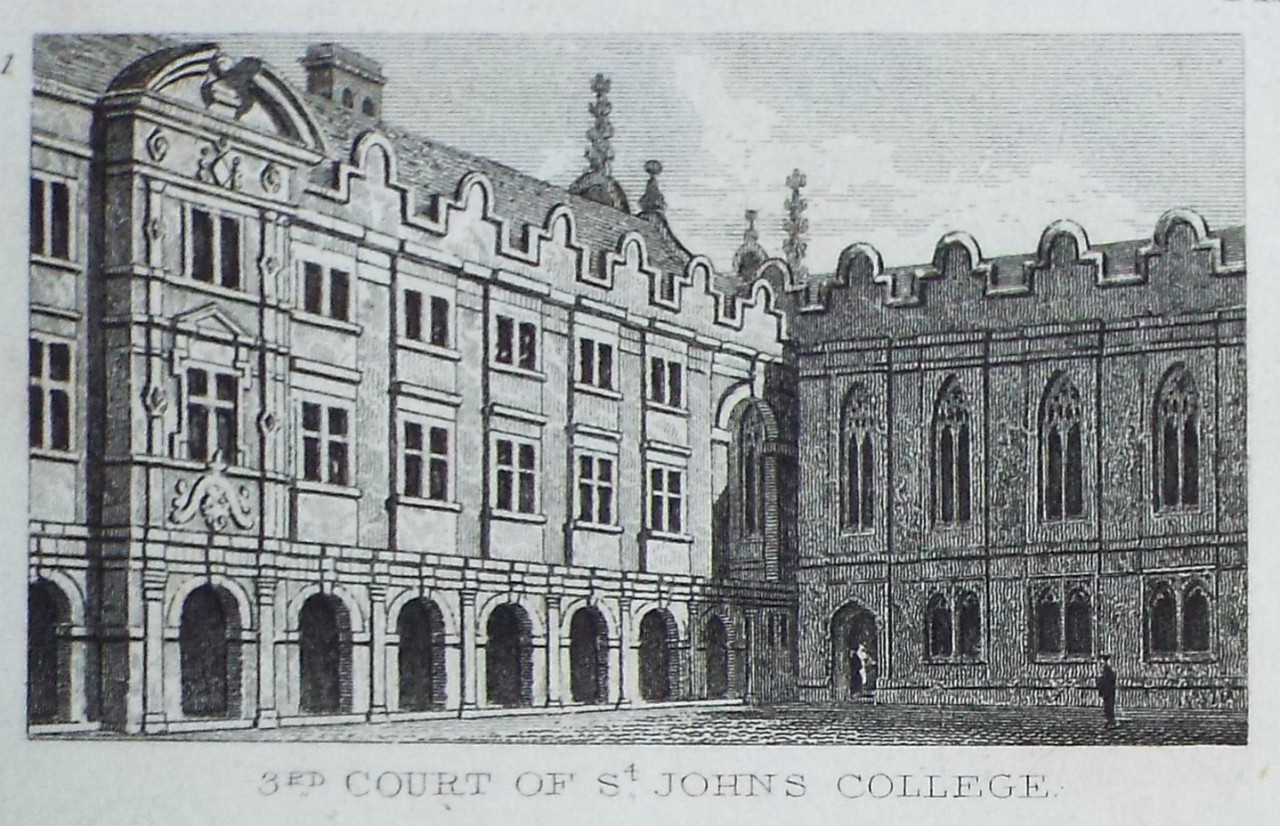 Print - 3rd Court of St. John's College. - Rawle