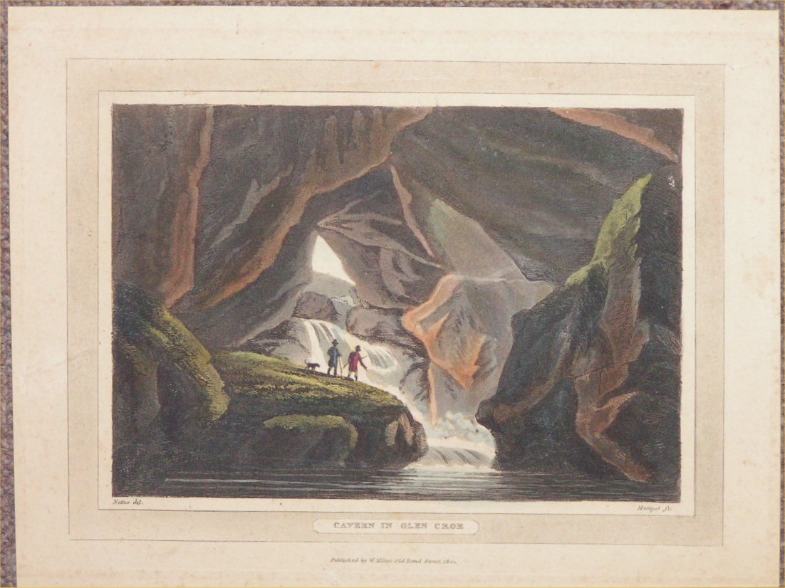 Aquatint - Cavern in Glen Croe - Merigot