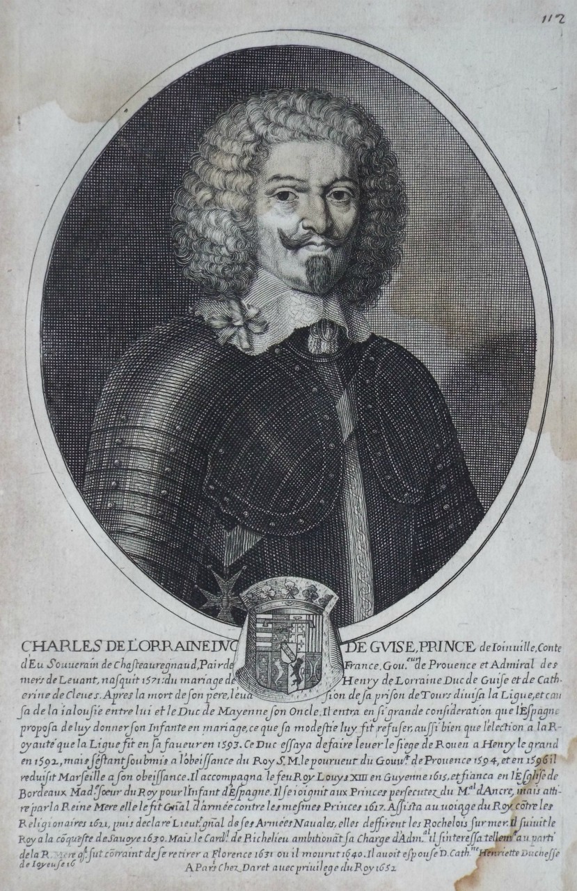Print - Charles de Lorraine Duc de Guise