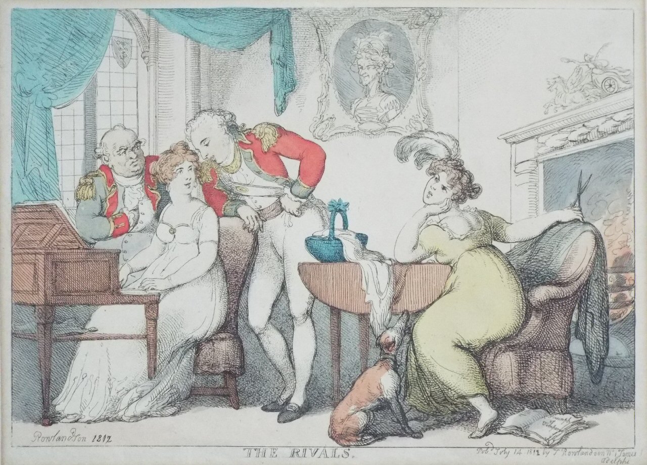 Etching - The Rivals - Rowlandson