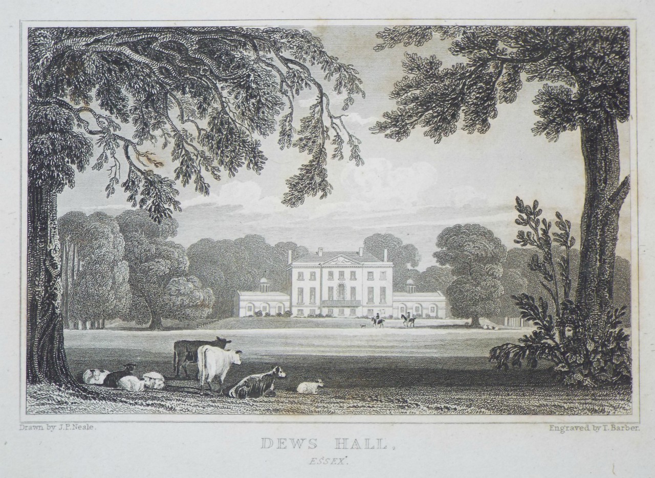 Print - Dews Hall, Essex. - Barber