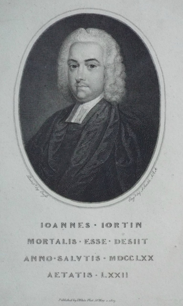 Print - Joannes Jortin Mortalis Esse Desiit Anno Salutis MDCCLXX Aetatis LXXII - Smith