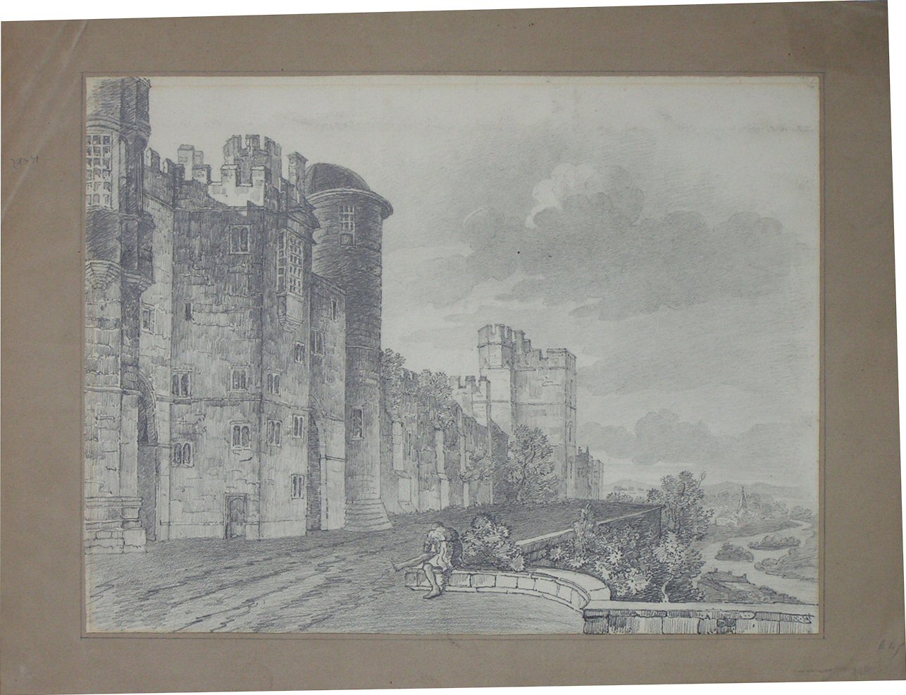 Pencil sketch - (Windsor Castle Terrace)