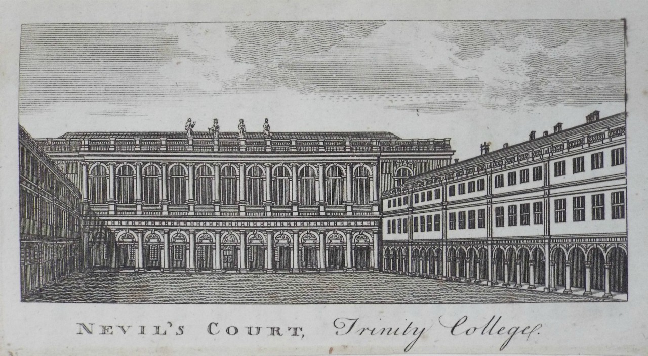 Print - Nevil's Court, Trinity College.