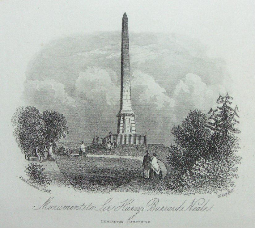 Steel Vignette - Monument to Sir Harry Burrard Neale, Hampshire. - Rock