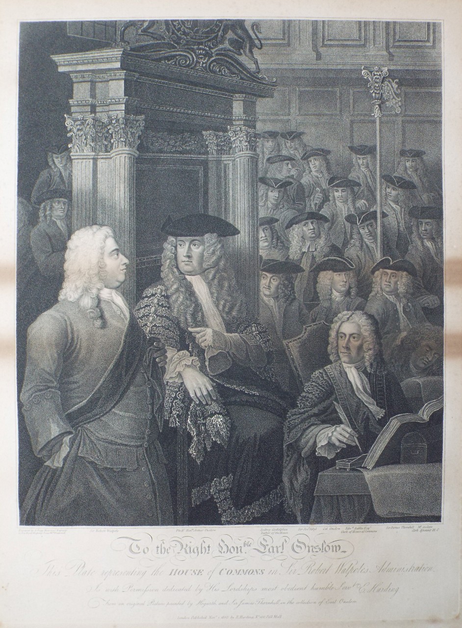 Print - The House of Commons in Sir Robert Walpole's Administration