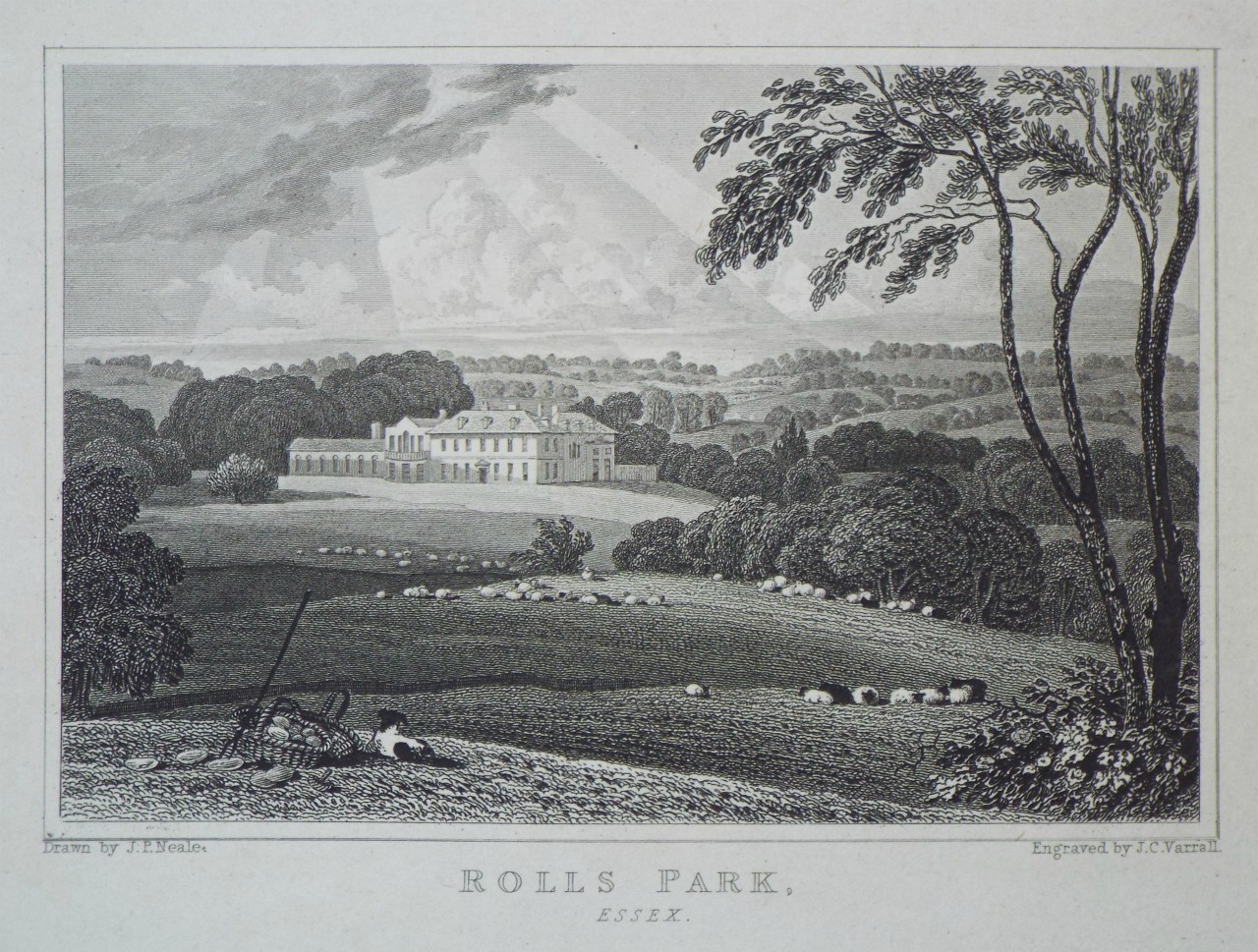 Print - Rolls Park, Essex. - Varrall