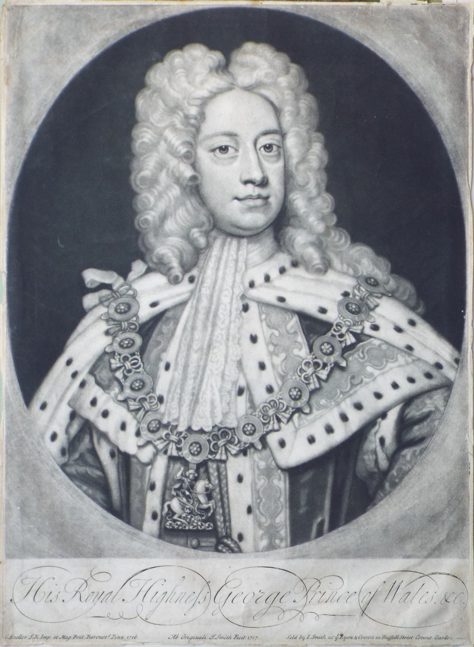 Mezzotint - His Royal Highness George Prince of Wales, &c.George II - Smith