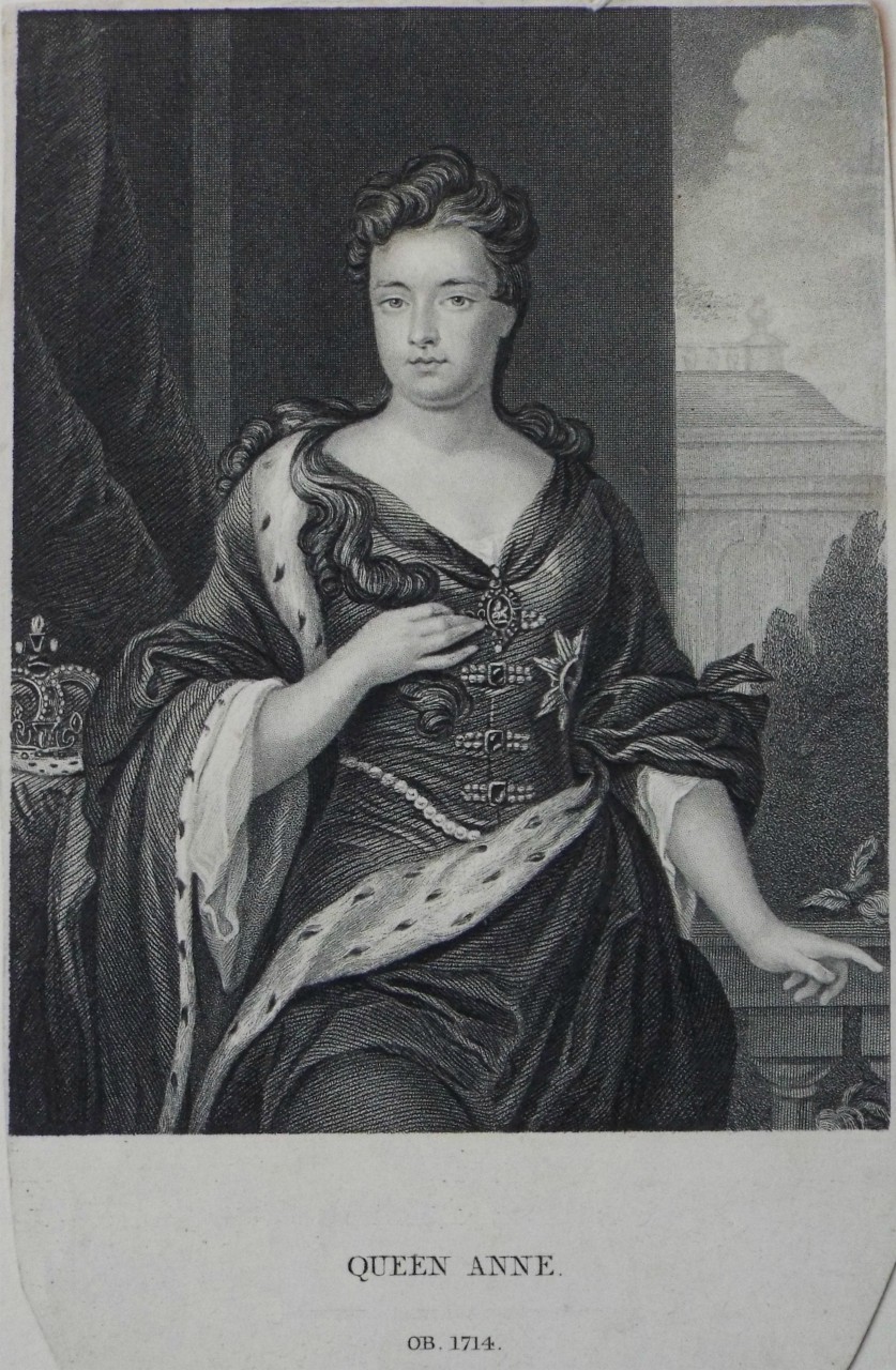 Print - Queen Anne. OB. 1714.