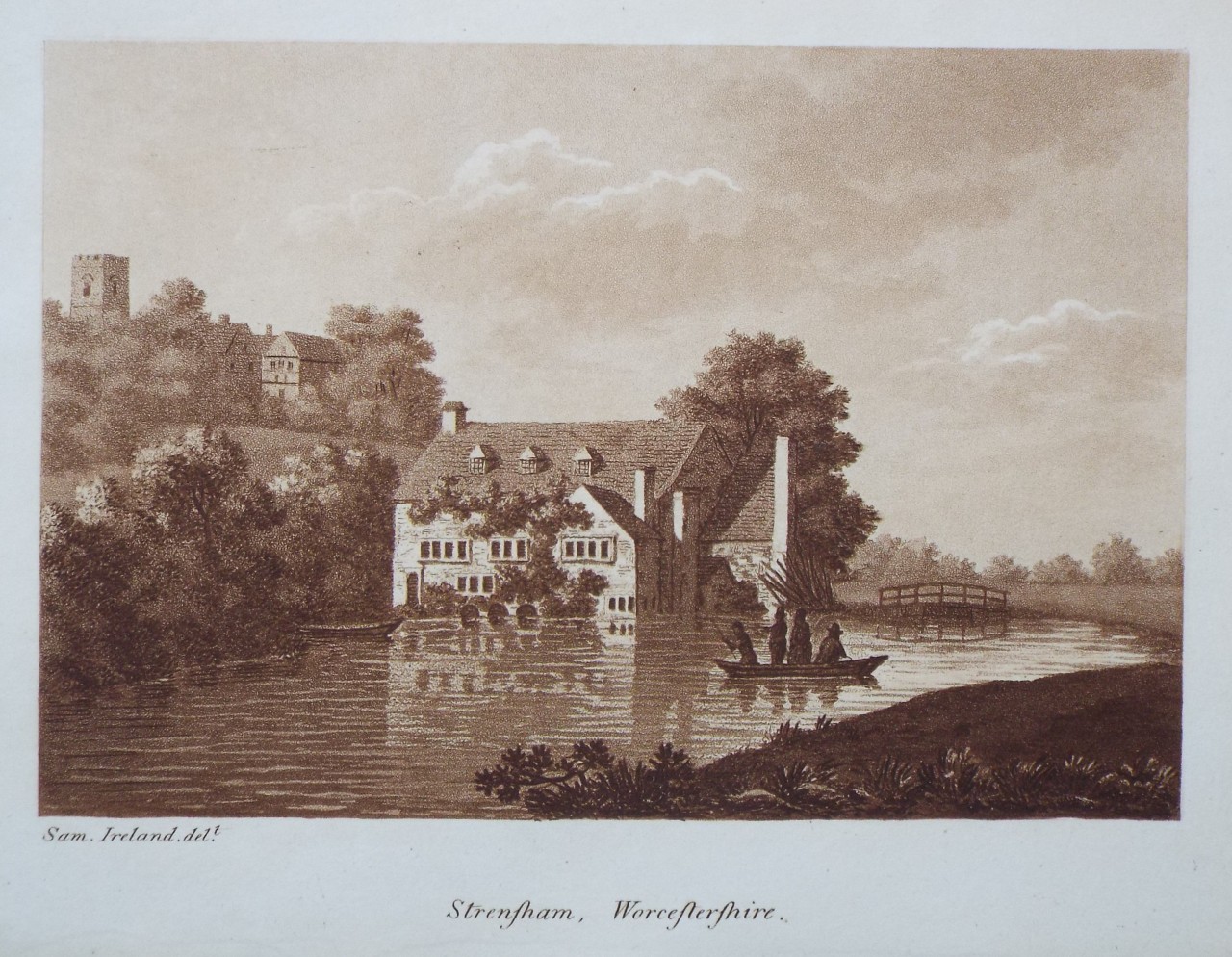 Aquatint - Strensham, Worcestershire. - Ireland