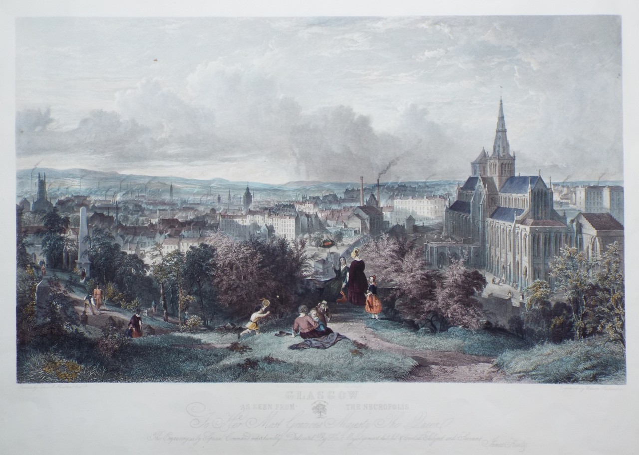Print - Glasgow as seen from the Necropolis - Richardson