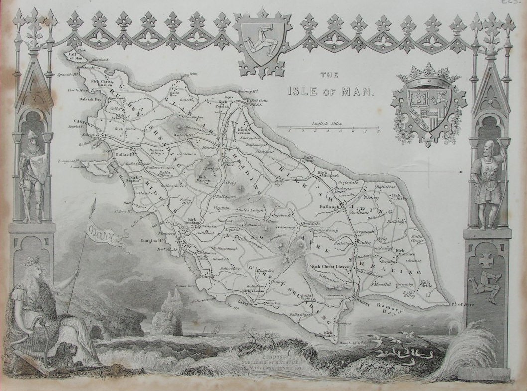 Map of Isle of Man - Moule