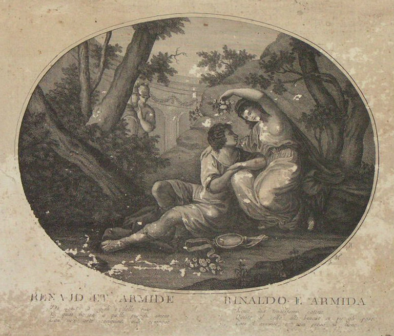 Print - Renaud et Armide. Rinaldo e Armida.