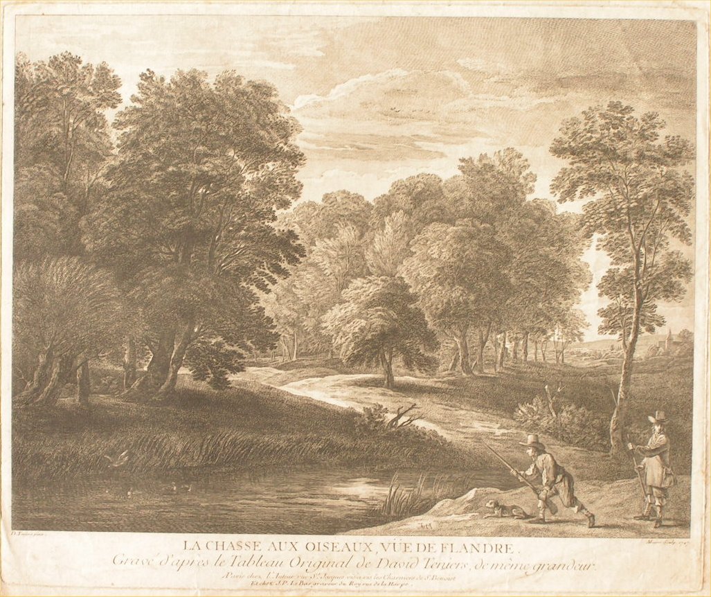 Print - La Chasse Aux Oiseaux, Vue de Flandre - Major