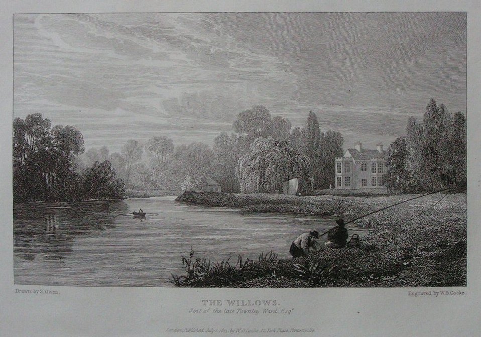 Print - The Willows/Seat of the late Townley Ward Esq. - Cooke