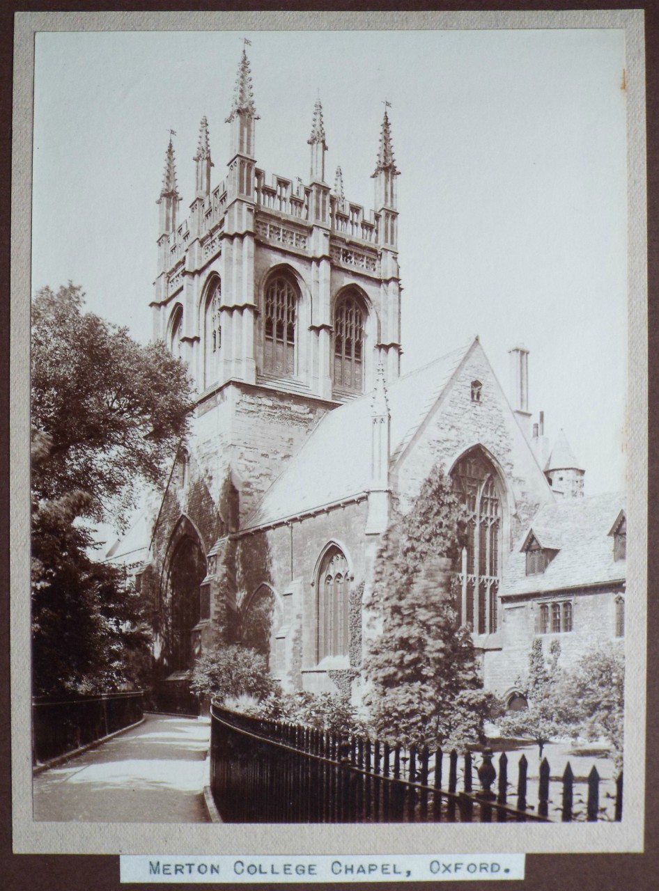Photograph - Merton College Chapel, Oxford.