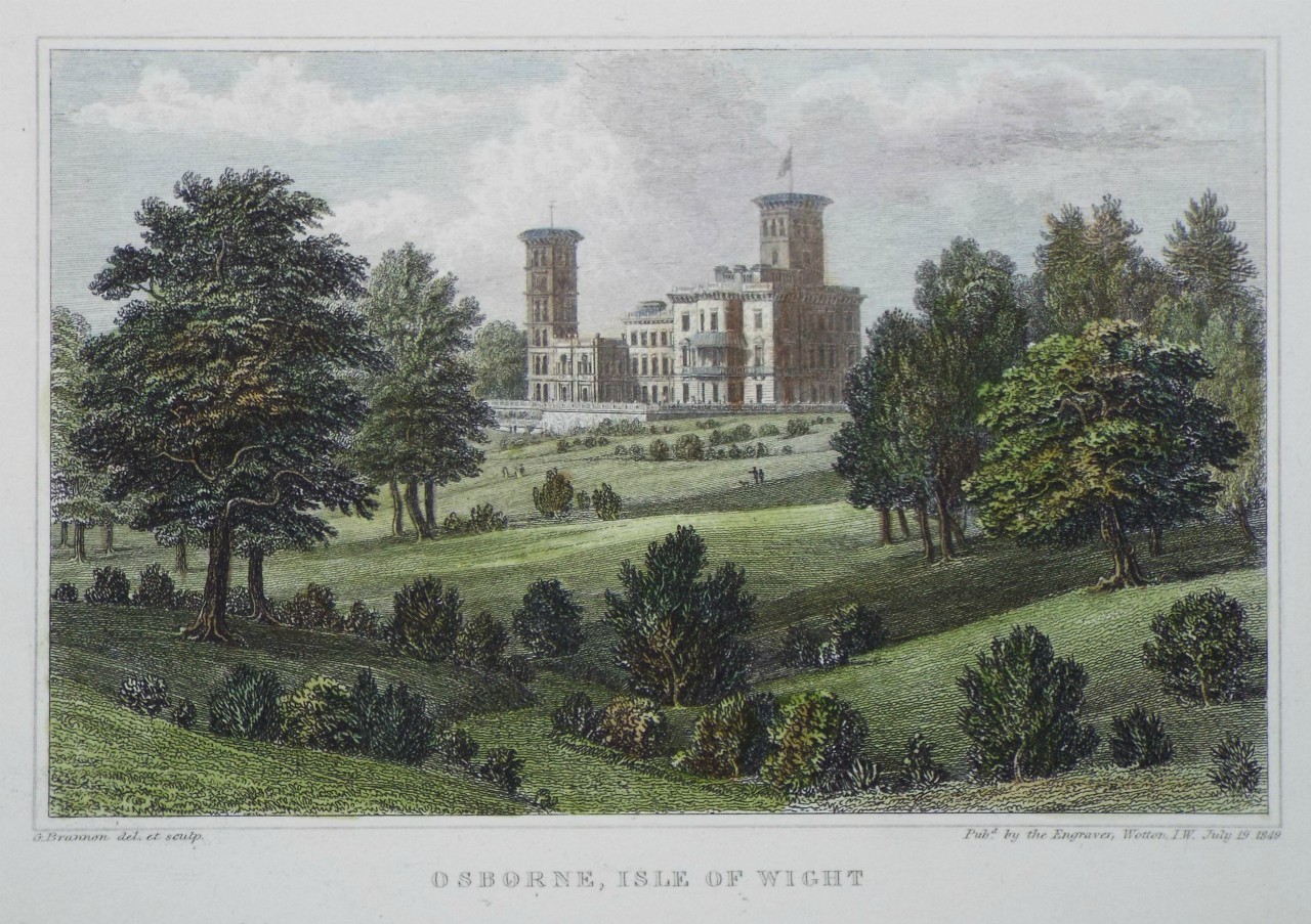 Print - Osborne, Isle of Wight. - Brannon