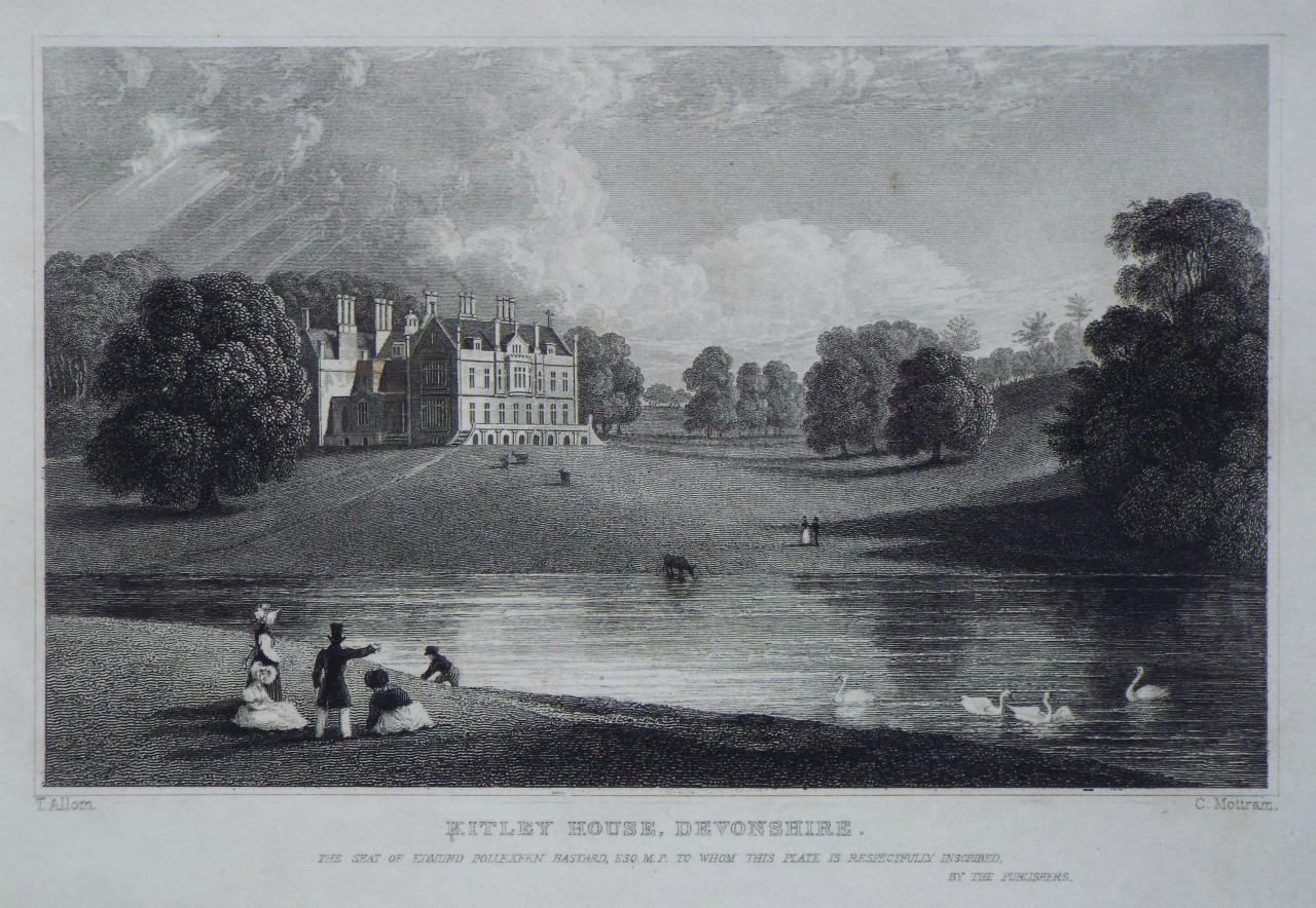 Print - Kitley House, Devonshire. - Mottram