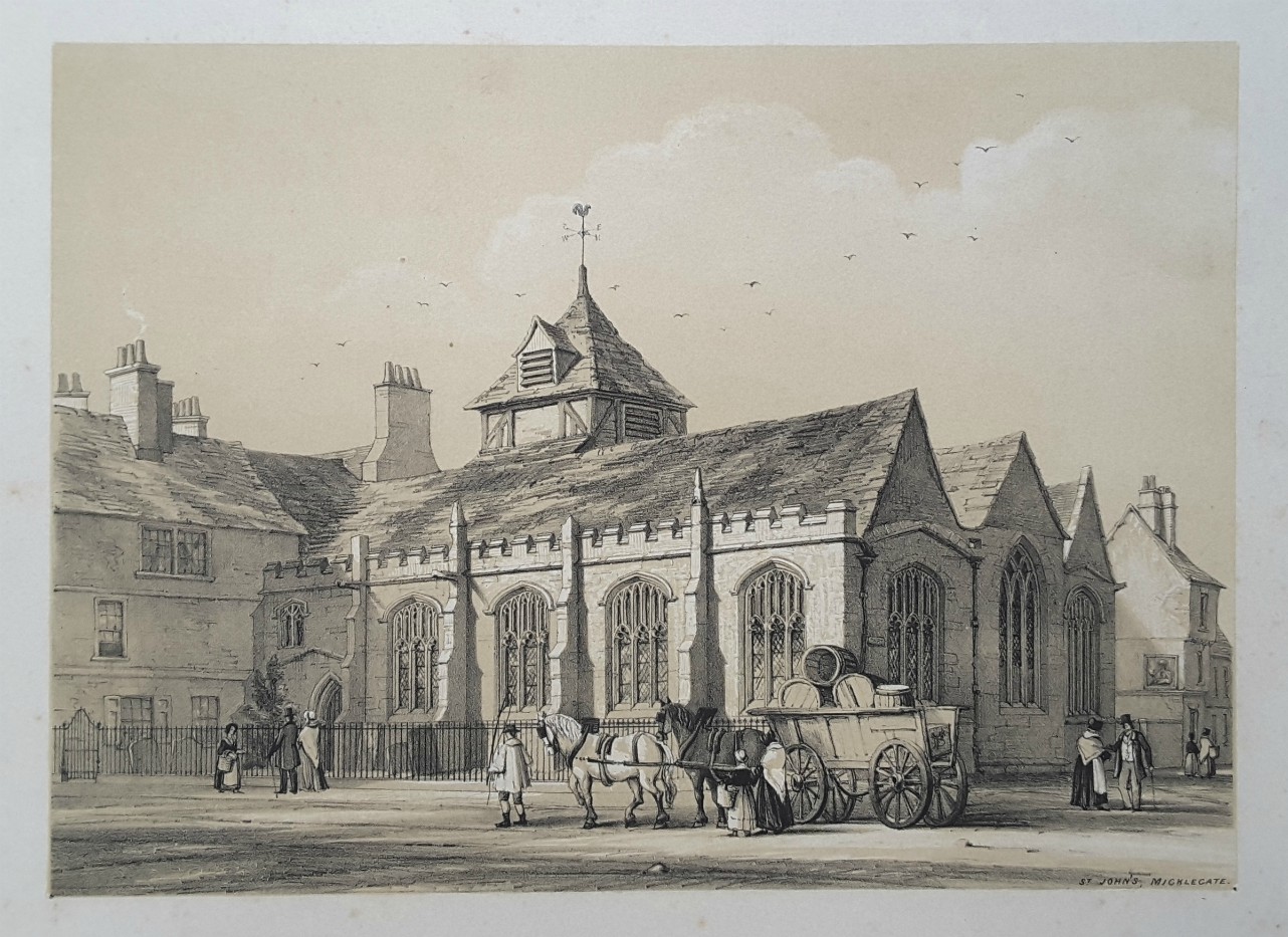 Lithograph - St. John's, Micklegate. - Monkhouse