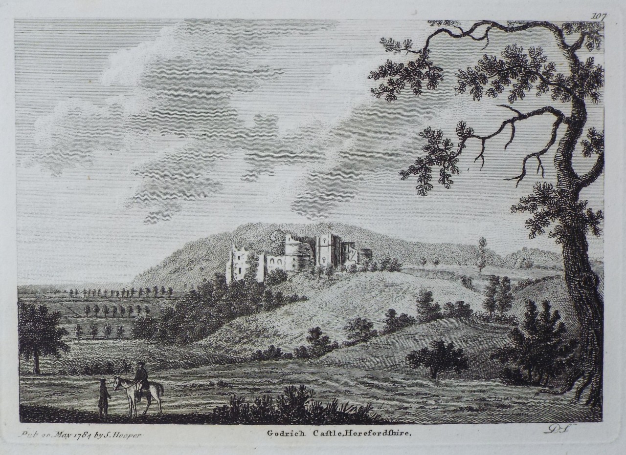 Print - Godrich Castle Herefordshire. - 