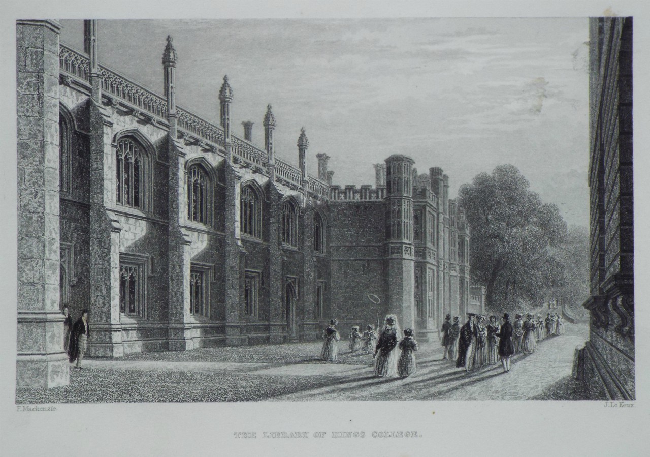 Print - The Library of King's College. - Le