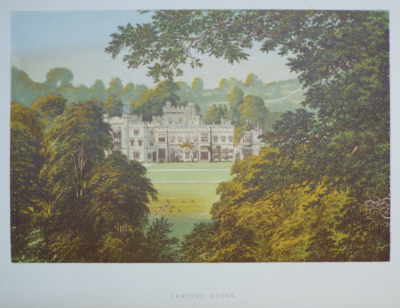 Chromo-lithograph - Hampton Court.