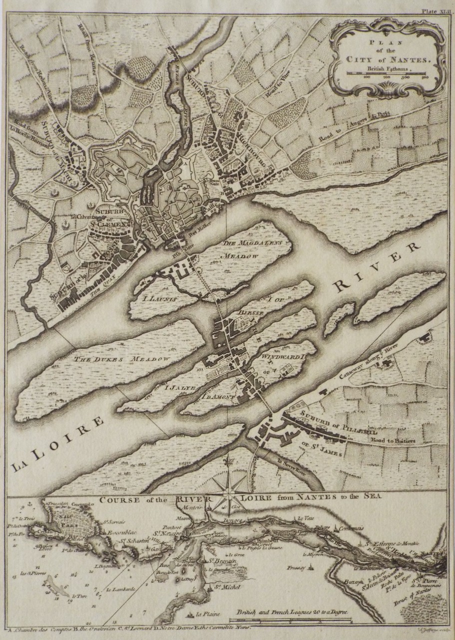 Map of  - Nantes