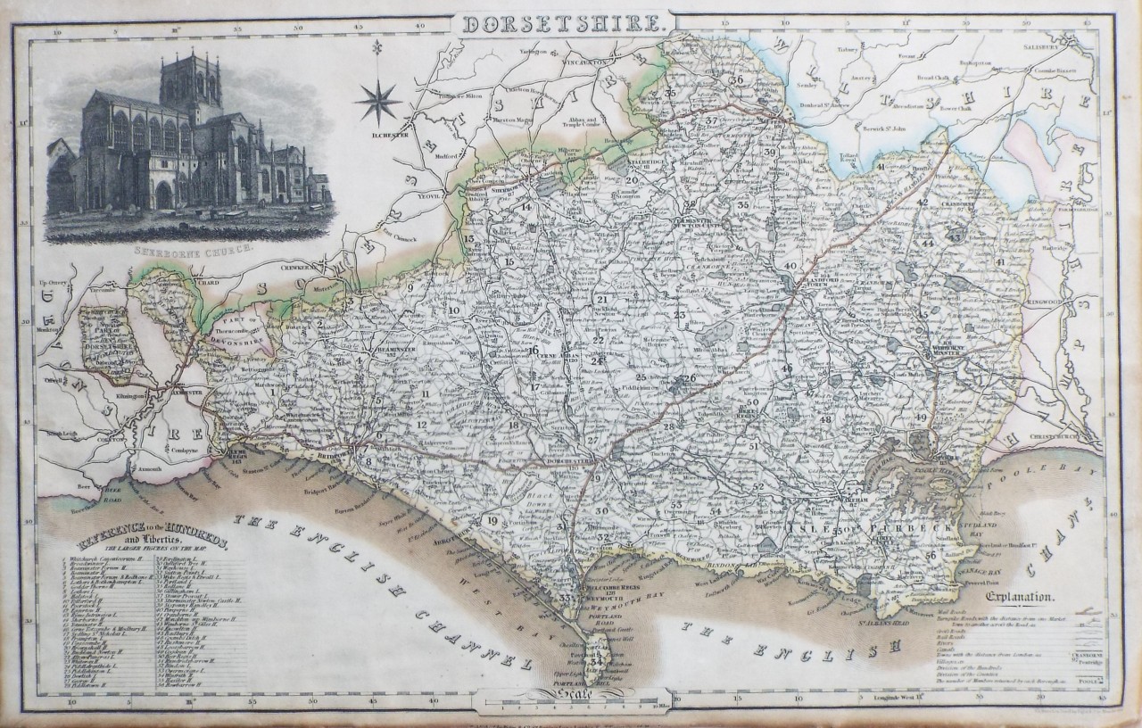 Map of Dorset