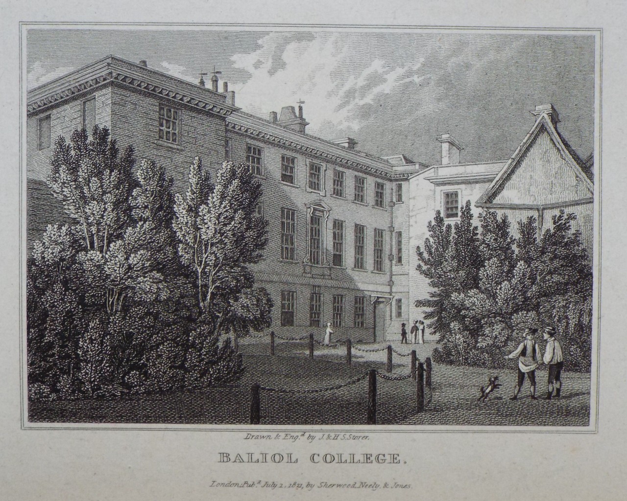 Print - Balliol College. - Storer