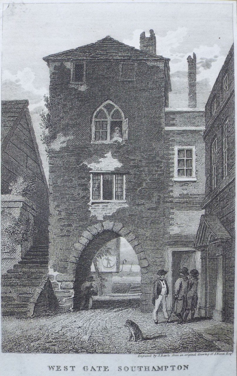 Print - West Gate, Southampton - Rawle