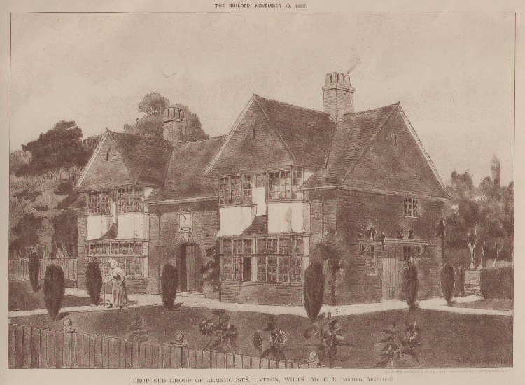 Print - Proposed Group of Almshouses, Latton, Wilts