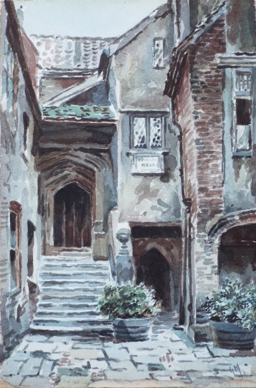 Watercolour - Strangers' Hall