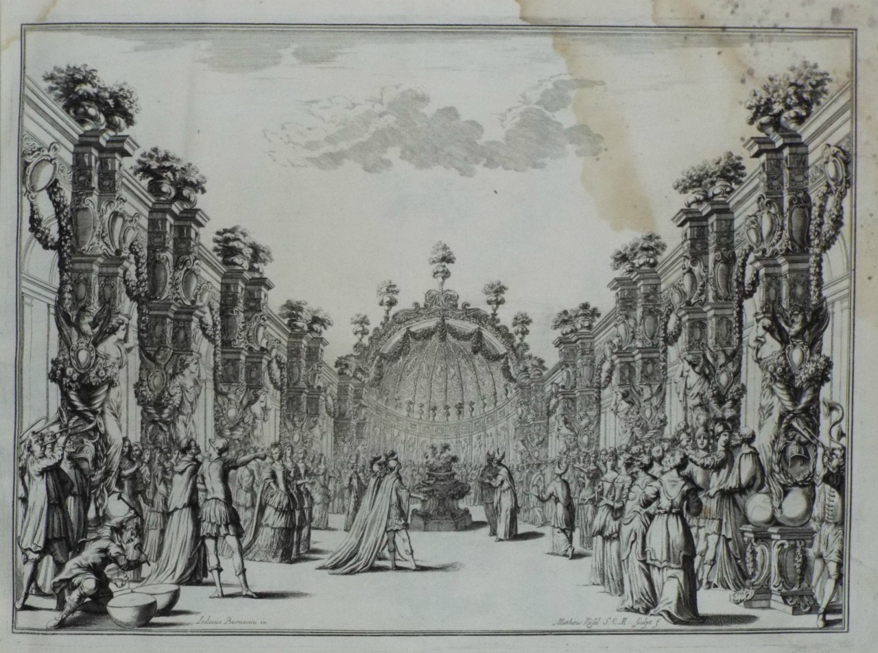 Etching - Stage Design for Il Fuoco Eterno - Kusel
