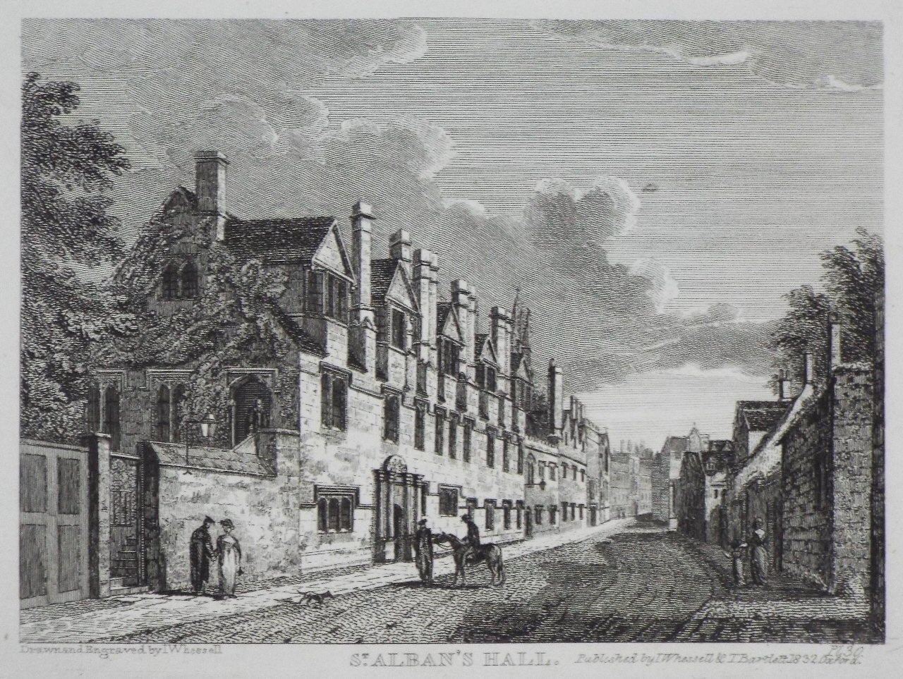 Print - St. Alban's Hall. - Whessell