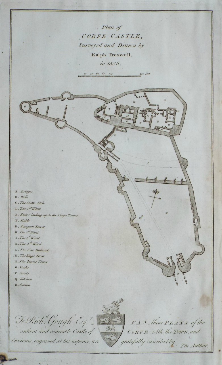 Map of Corfe Castle - Corfe Castle