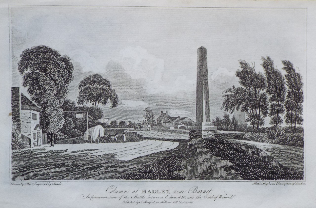 Print - Column at Hadley, near Barnet. - 