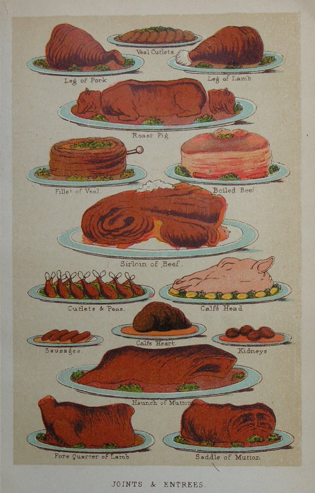 Chromolithograph - Joints & Entrees