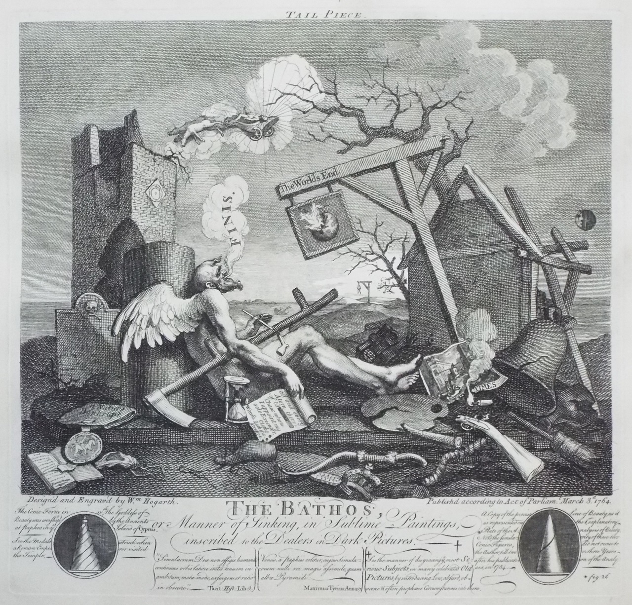 Print - Finis The Bathos - Hogarth