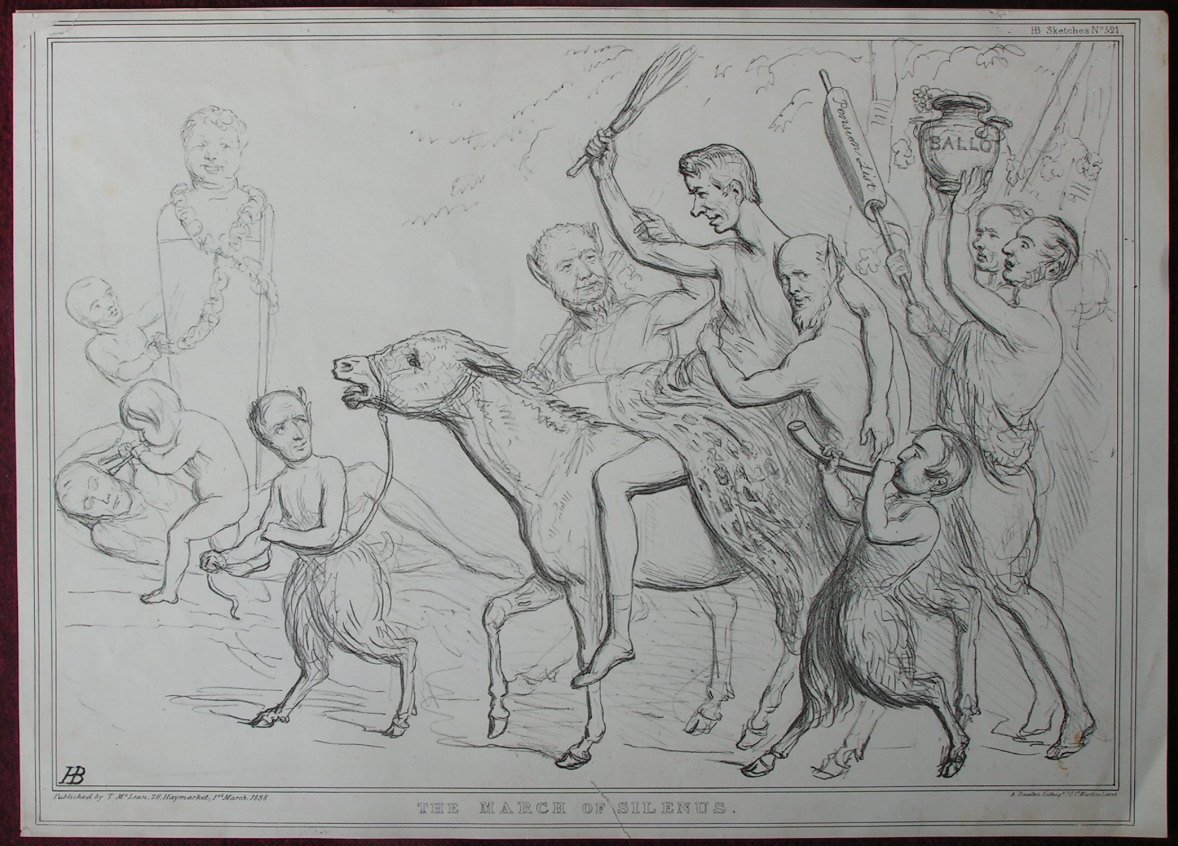 Lithograph - 521: The March of Silenus - Ducote