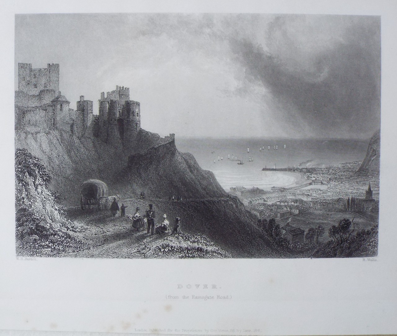 Print - Dover. (from the Ramsgate Road.) - Wallis